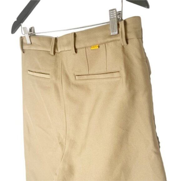 NEW Union Los Angeles khaki beige flat front pants - Picture 6 of 8